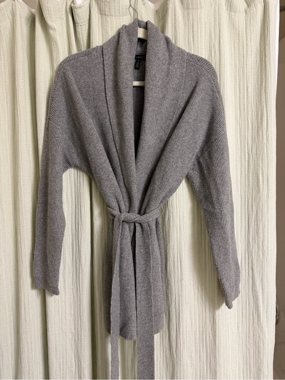 White House Black Market Light Gray Knit Cardigan